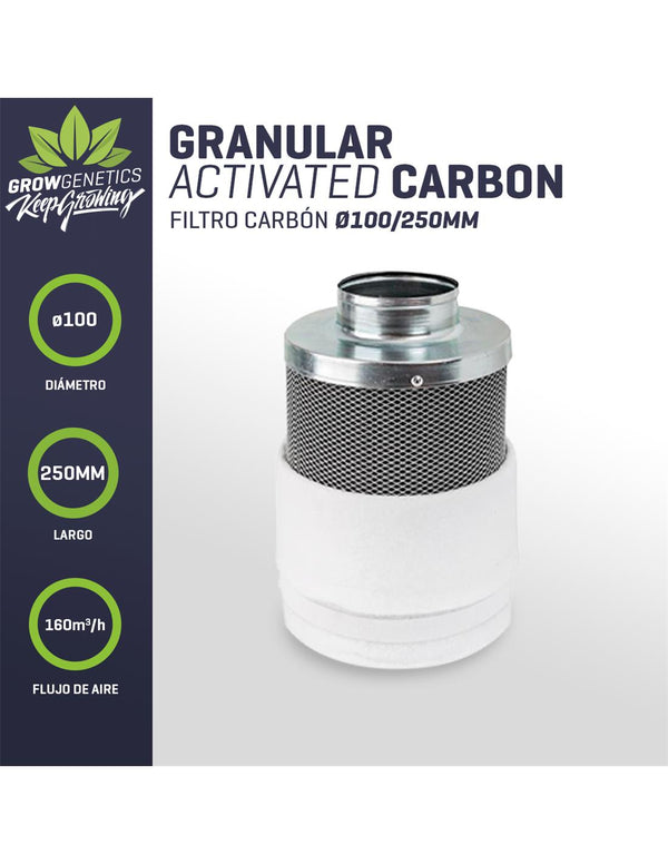 Filtro Carbon 100/250MM (160m3/h) - Grow Genetics