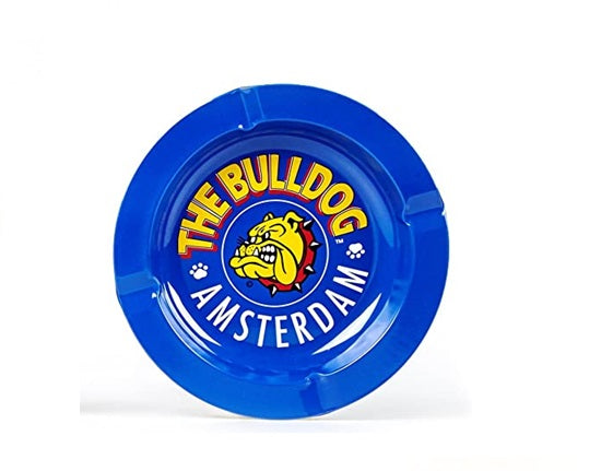Cenicero metálico Bulldog Azul