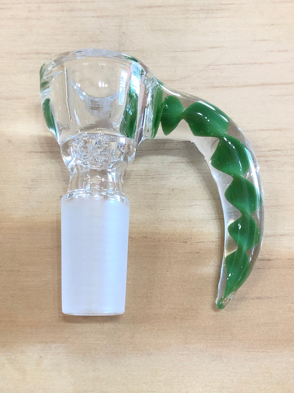 Quemador Calvo Glass cuerno 14mm verde