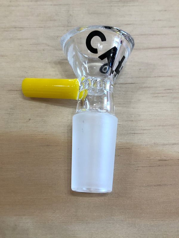 Quemador Calvo Glass simple 14mm amarillo